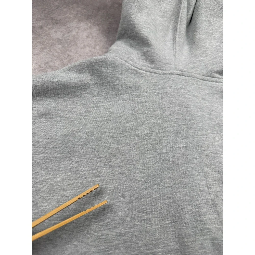 The North Face Mens XL Gray Full Zip Graphic Sleeve Logo Hoodie Sweatshirt Layer